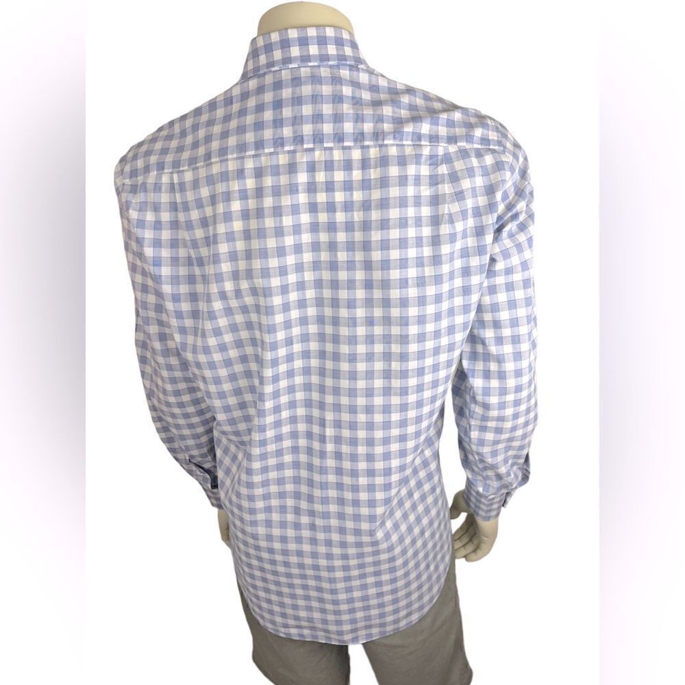 Lanvin Men's L/S Cotton Plaid Casual Dress Shirt Great Condition Size 41/16 - Picture 2 of 9